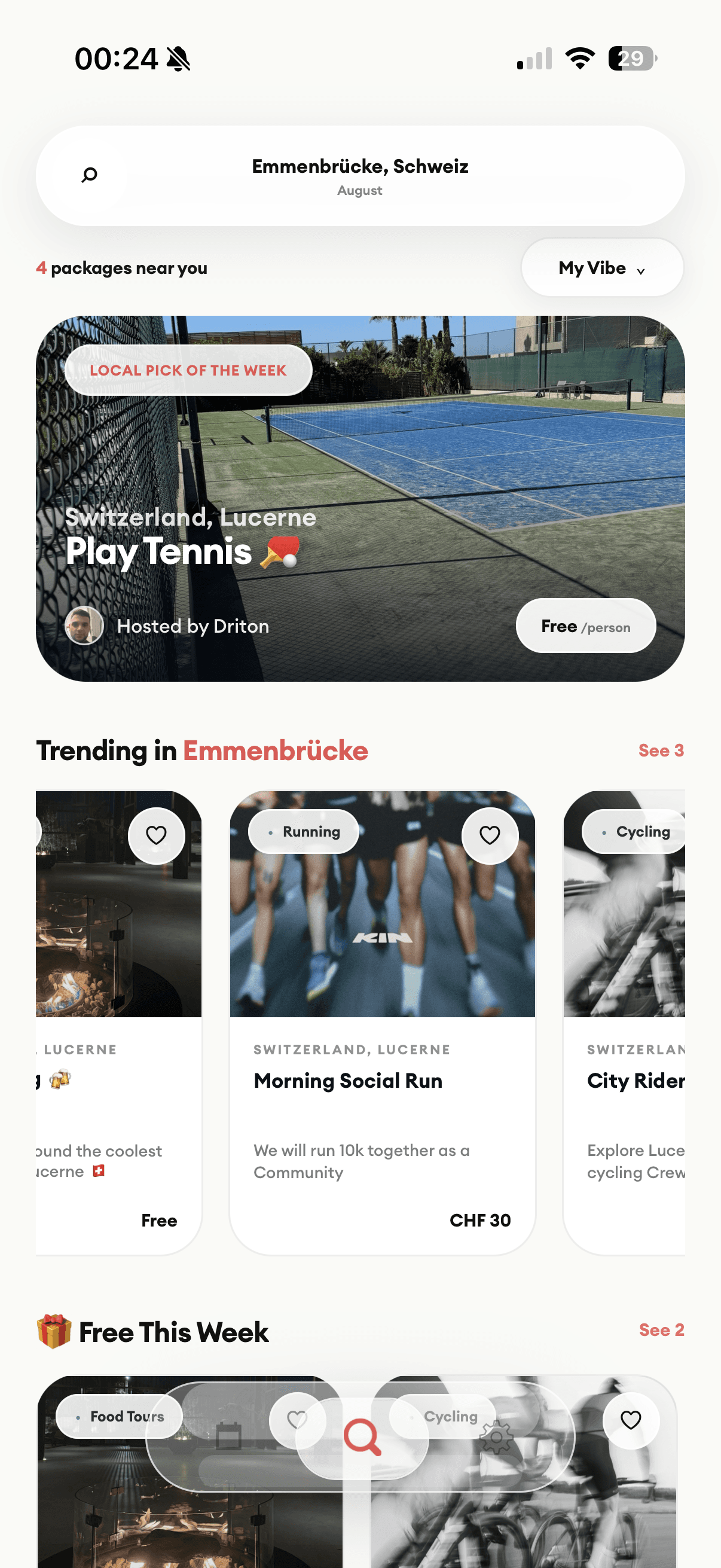 Travyl discovery feed